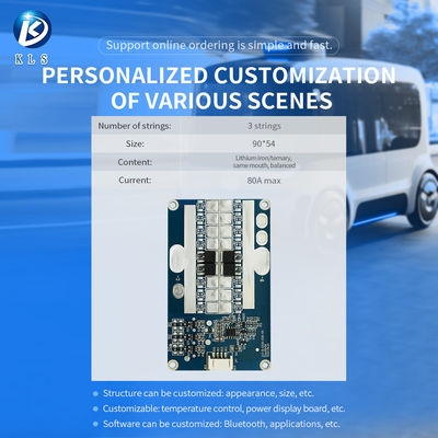 KLS 3S 12V Common Port Lifepo4 Battery Management Systems: 10A/20A BMS, 70A Power Tool Factory Produced