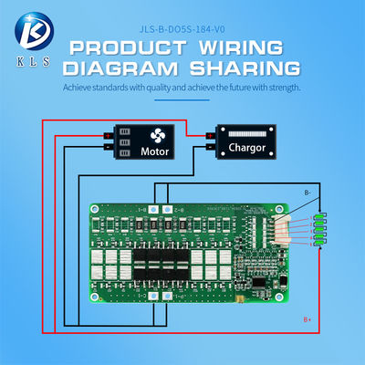 3s 4s 5s Lithium Battery Lifepo4 Bms 35a 40a 45a With Temp Sensor For E Motorcycle