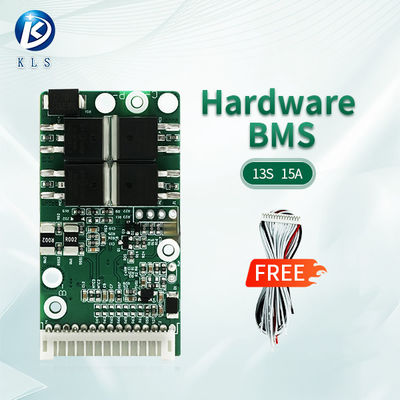 Lithium Ion Battery Pack 13S BMS , 48V Li-Ion Smart BMS With 15A Circuit Protection